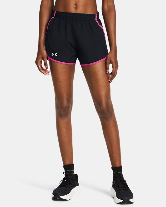 Women's UA Fly-By 3" Shorts, Black, pdpMainDesktop image number 0